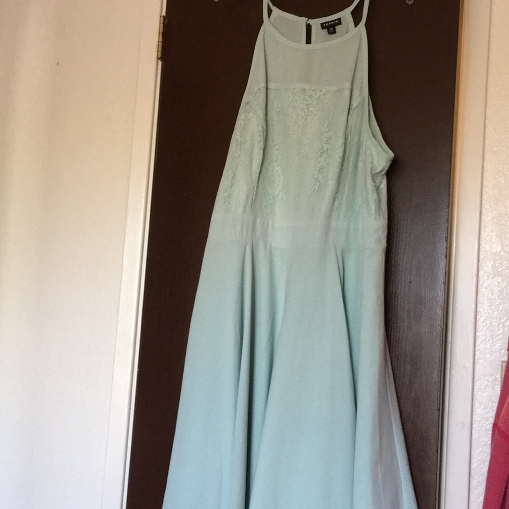 Flared lace dress